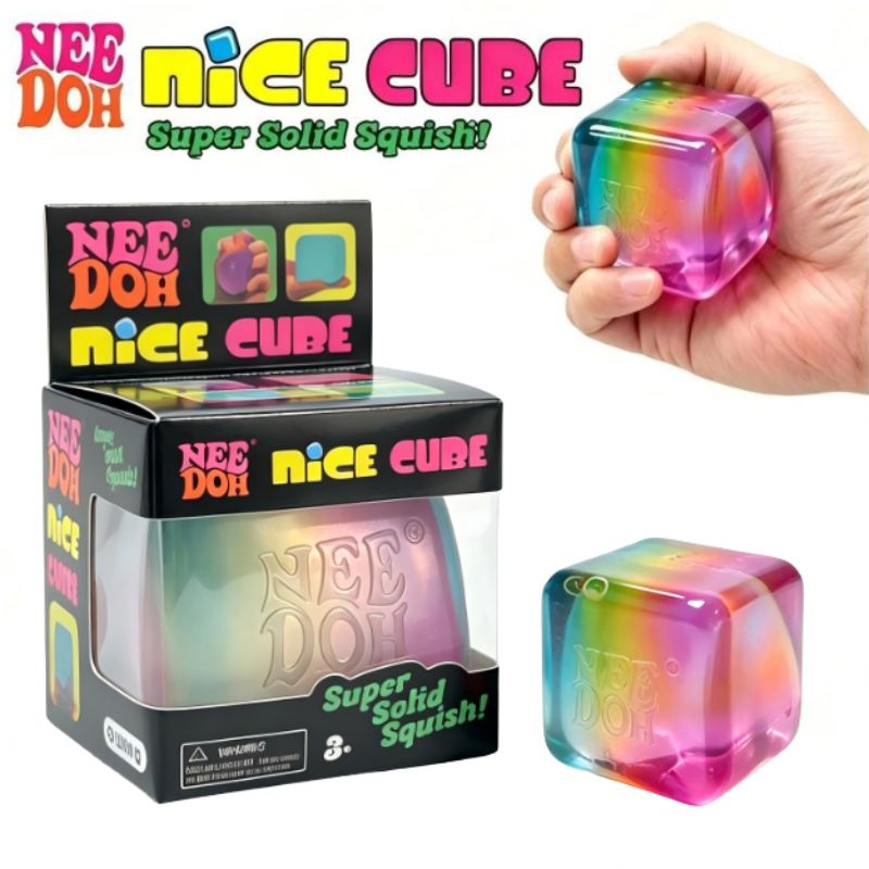 Schylling NeeDoh Rainbow Cube - Fidget Cube Original review and price
